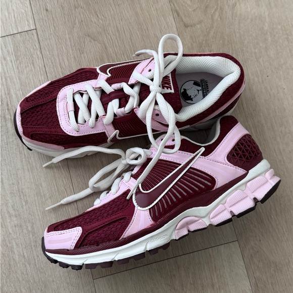 Nike Shoes - Nike Women's Burgundy and Light Pink Running Sneakers